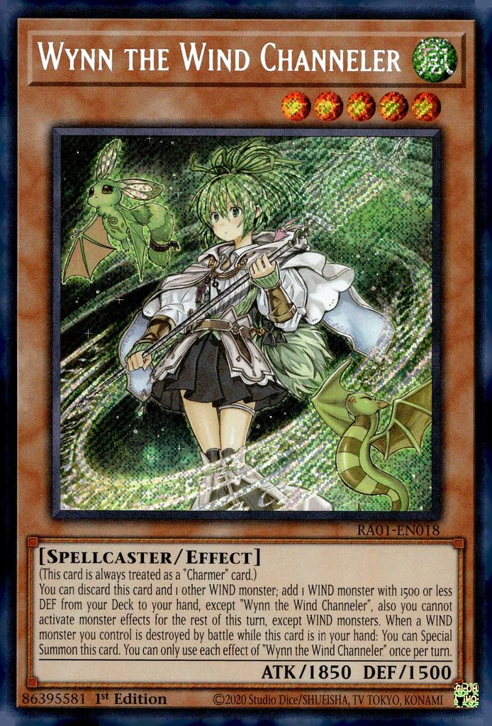 YU-GI-OH! Wynn The Wind Channeler (Secret Rare) - RA01-EN018 - 1st